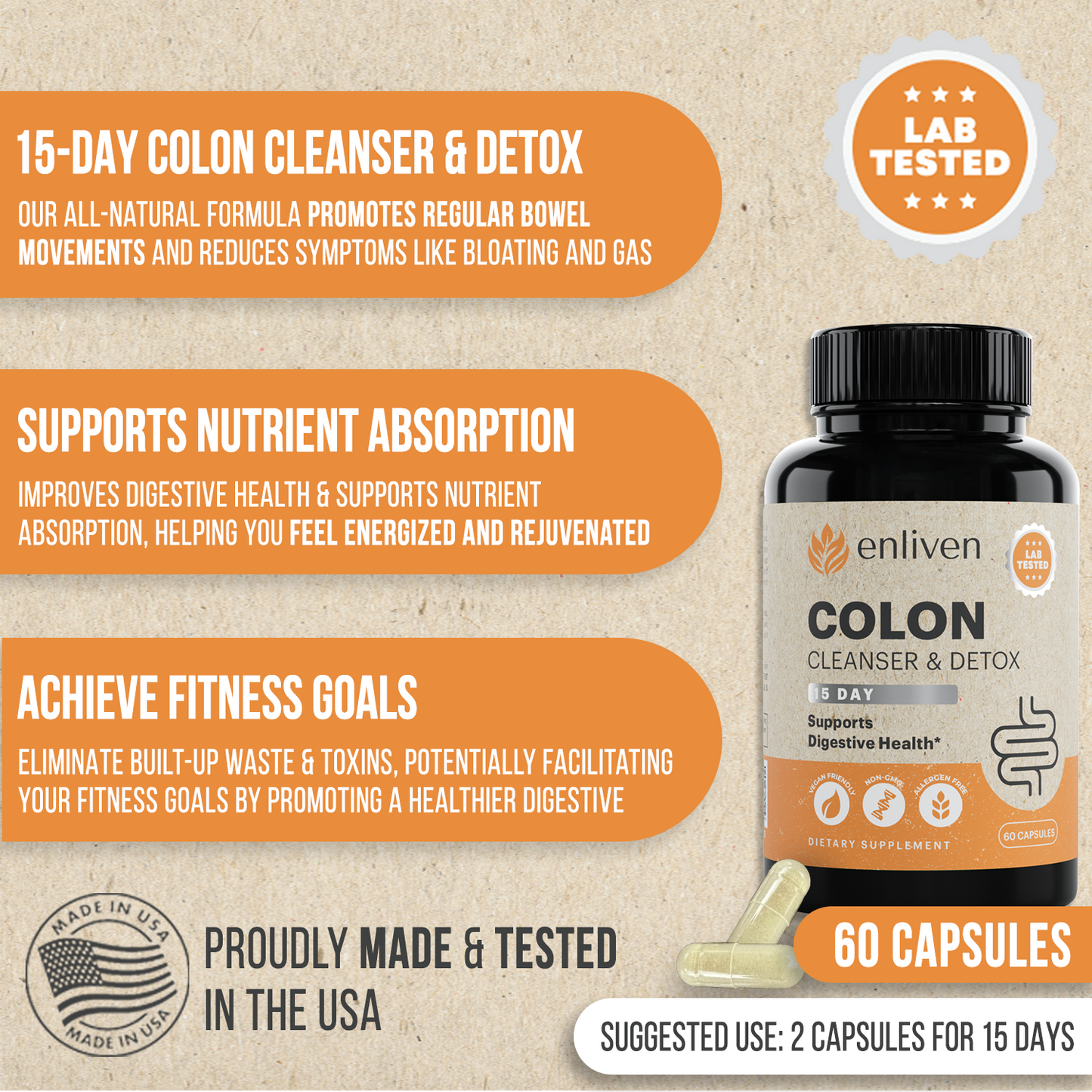 Colon Cleanser & Detox 15 Day